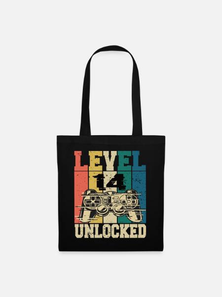Level 14 Unlocked - Tote Bag - black