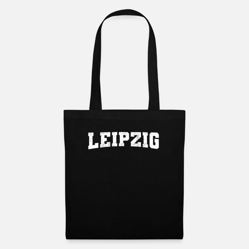 Leipzig - Stoffbeutel - Schwarz