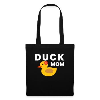 Duck Mom Yellow Rubber Duck Mama Mother - Tote Bag - black - Front