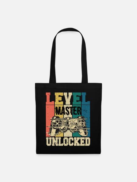 Level Master Freigeschaltet - Stoffbeutel - Schwarz