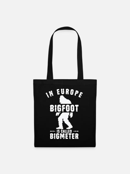 Bigfoot Sasquatch Yeti - Stoffbeutel - Schwarz