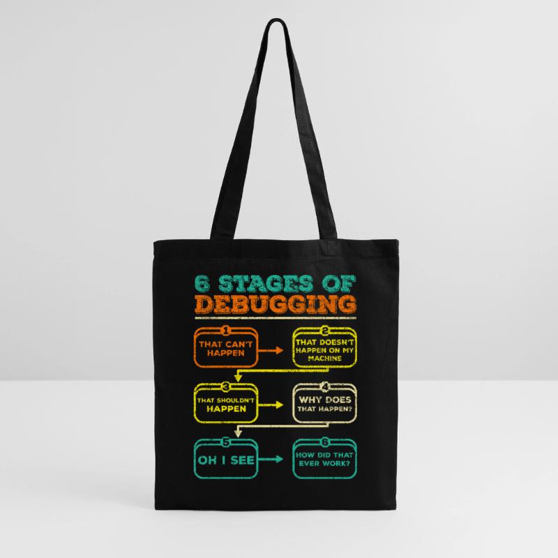Débogage du code du programmeur Funny Sac en tissu