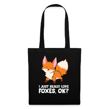 Fox - I just really like foxes, ok? - Tote Bag - black - Front
