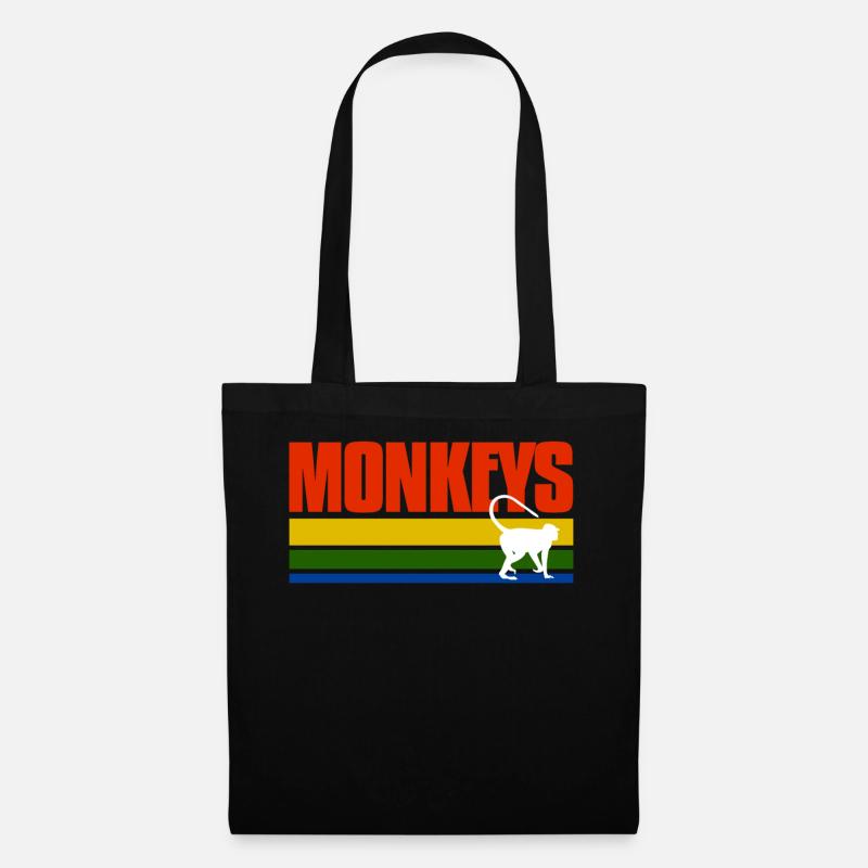 Monkeys Vintage Tee - Stoffbeutel - Schwarz