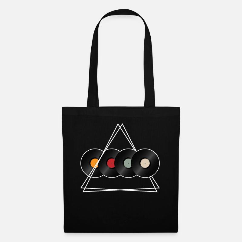 Vinyl Vinyl Turntable DJ Gift - Tote Bag - black