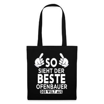 Ofenbauer Spruch - Stoffbeutel - Schwarz - Vorne