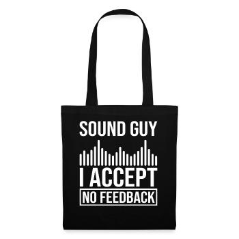 Ingénieur du son Ingénieur du son Ingénierie du son Musique Dj - Sac en tissu - noir - Devant