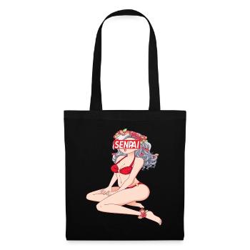 Anime Anime Merch Animes Anime Outfit Animefiguren - Stoffbeutel - Schwarz - Vorne