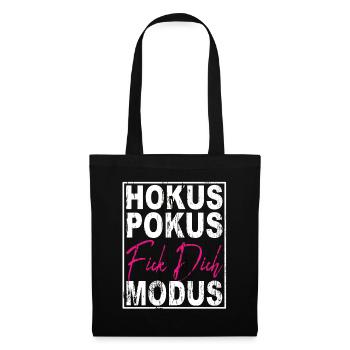 Hokus Pokus Fick Dich Modus - Stoffbeutel - Schwarz - Vorne