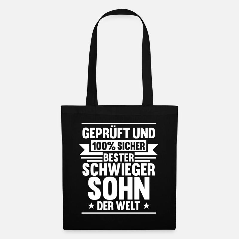 Bester Schwiegersohn - Stoffbeutel - Schwarz
