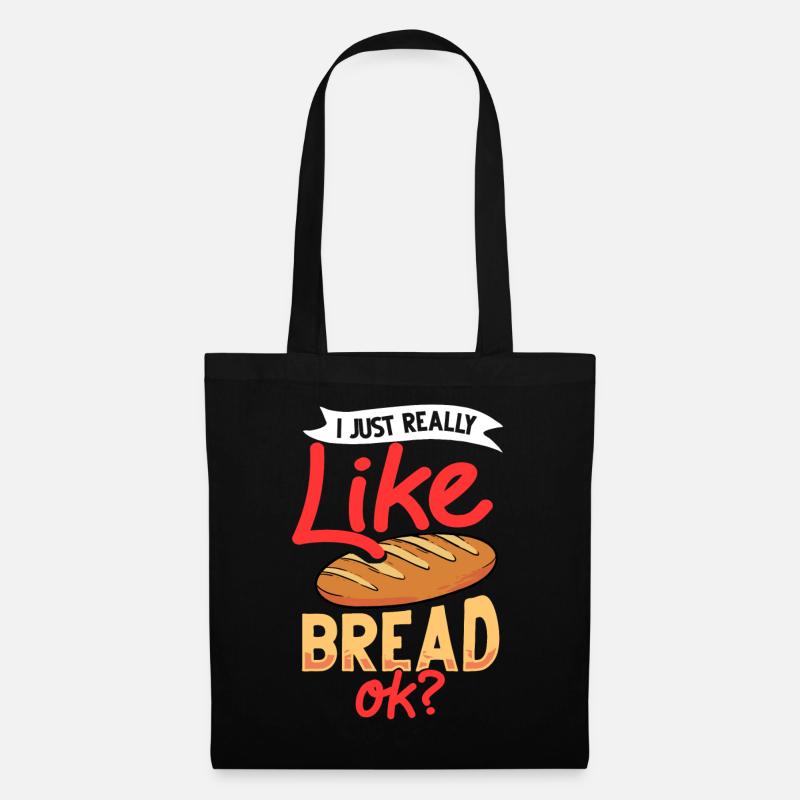 Brotbäckerin Backen Brot Bäcker Anfängerin - Stoffbeutel - Schwarz
