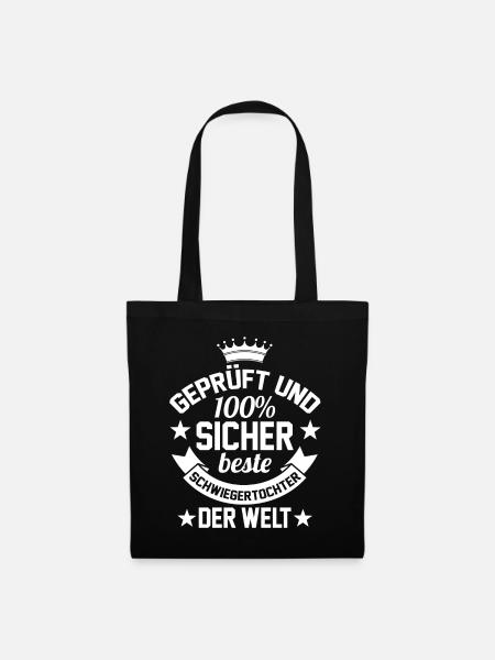 Schwiegertochter - Stoffbeutel - Schwarz
