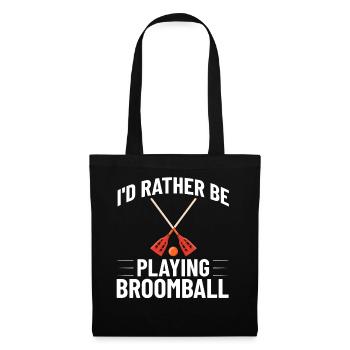 Broomball Stock Jeu de joueur de balle Jeu de joueur - Sac en tissu - noir - Devant