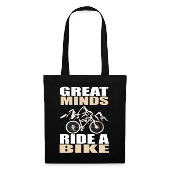 Bicyclette - Sac en tissu - noir - Devant