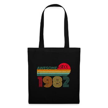 Vintage 1982 82 Birthday Retro Vintage Gift - Tote Bag - black - Front