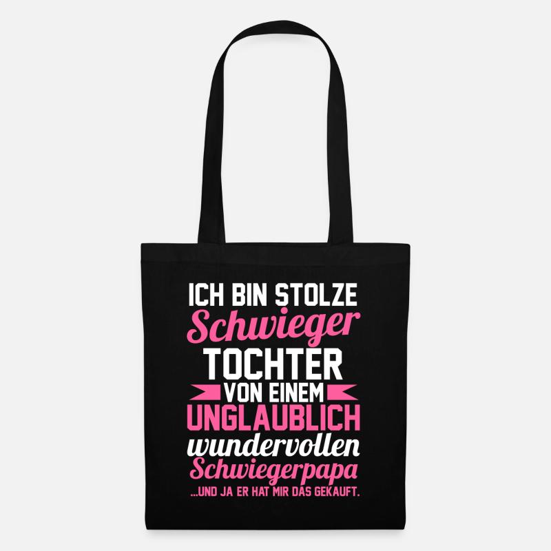 Schwiegertochter - Stoffbeutel - Schwarz