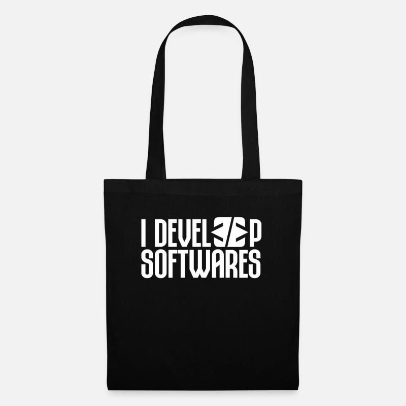 Ich Entwickle Software Softwareentwickler - Stoffbeutel - Schwarz