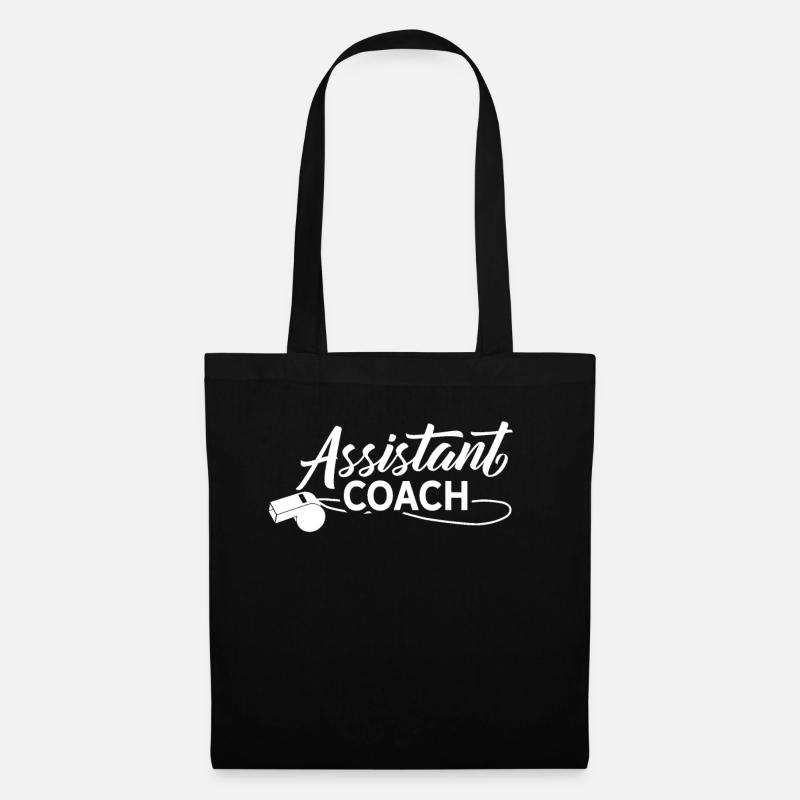 Assistenztrainer Trainerassistent Coach Assistent - Stoffbeutel - Schwarz