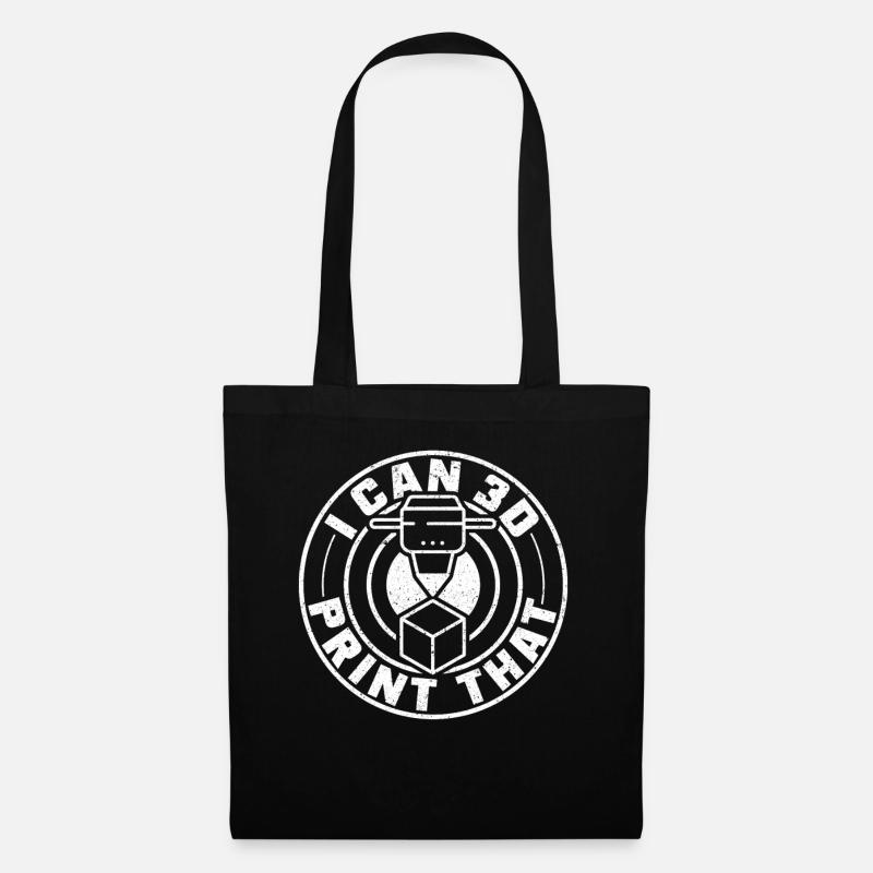Je peux imprimer cette 3D - Sac en tissu - noir