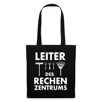 Leiter des Rechenzentrums Garten Gärtner Geschenk - Stoffbeutel - Schwarz - Vorne