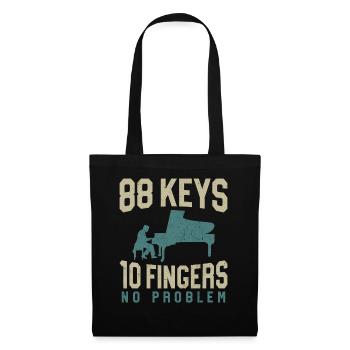 Piano Teacher Pianist Vintage - Tote Bag - black - Front