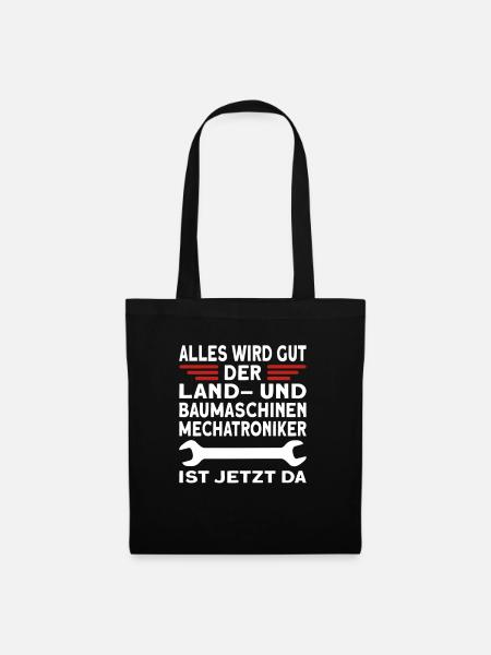 Land und Baumaschinenmechatroniker - Stoffbeutel - Schwarz