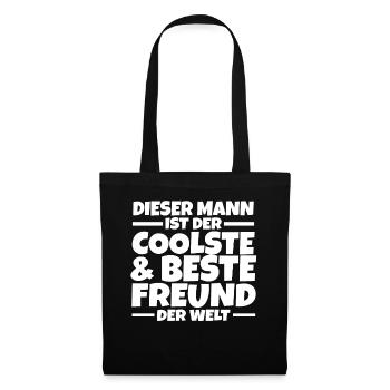 Bester Freund - Stoffbeutel - Schwarz - Vorne