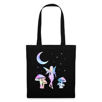 Fée Magique Elfe Conte de Fées Dames Fille Cadeau - Sac en tissu - noir - Devant