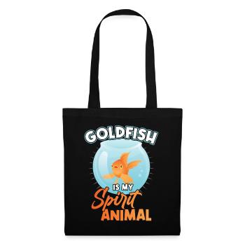 Goldfish is my spirit animal - Stoffbeutel - Schwarz - Vorne