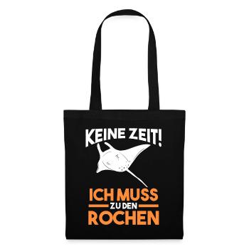 Rochen - Stoffbeutel - Schwarz - Vorne