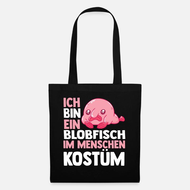 Blobfisch - Stoffbeutel - Schwarz
