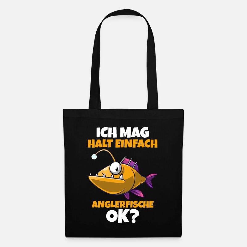 Anglerfisch - Stoffbeutel - Schwarz