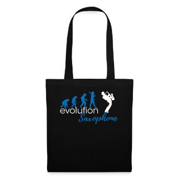 Saxophone Evolution - Tote Bag - black - Front