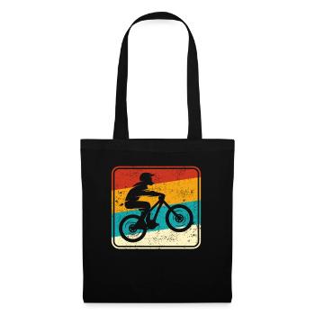 Mountain Bike Motocross Retro - Tote Bag - black - Front