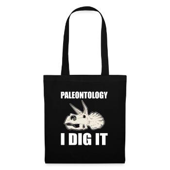 Paleontology I Dig It Fossil Hunting - Tote Bag - black - Front