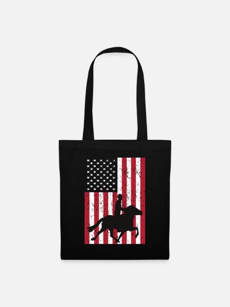 Reiten Herren - Stoffbeutel - Schwarz