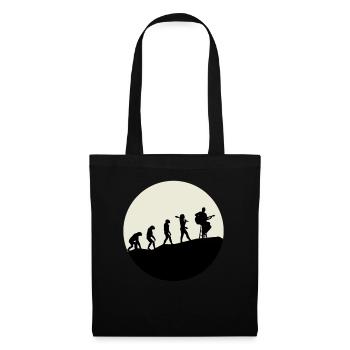Guitarists Evolution Moon - Stoffbeutel - Schwarz - Vorne