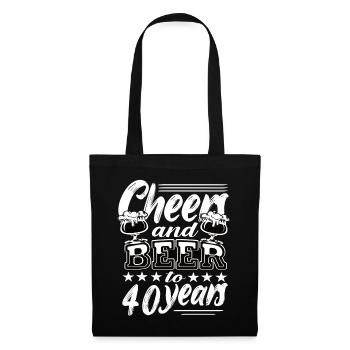 40th birthday - Tote Bag - black - Front