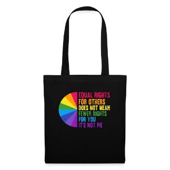 Equal Rights For Others LGBT Bi Pride Month - Stoffbeutel - Schwarz - Vorne