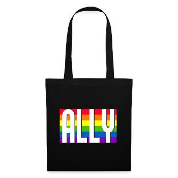 Ally LGBT Pride Month Gay Bi Trans - Tote Bag - black - Front