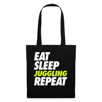 Eat Sleep Juggling Repeat - Tote Bag - black - Front
