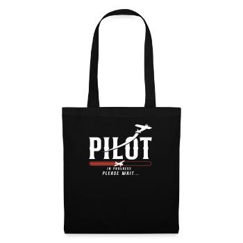 Airplane Pilot Future Pilot - Stoffbeutel - Schwarz - Vorne