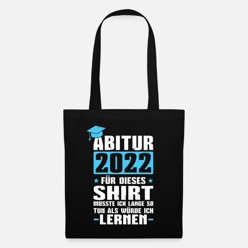 Matura Abi Abitur 2022 - Stoffbeutel - Schwarz