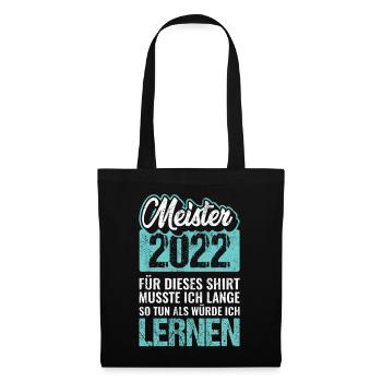 Meister 2022 - Stoffbeutel - Schwarz - Vorne