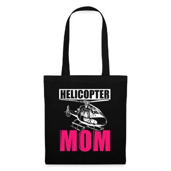 Helikopter Mom Muttertag Mama Geschenk Hubschraube - Stoffbeutel - Schwarz - Vorne