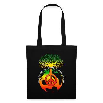 One Love One People One Earth Day Anniversary - Tote Bag - black - Front
