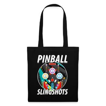Pinball Slingshots Pinball Machine - Tote Bag - black - Front