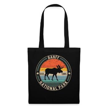 Chemise du parc national Banff Est 1885, Moose Retro - Sac en tissu - noir - Devant