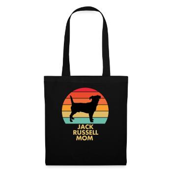 Jack Russell Maman pour femmes Filles Jack Russell - Sac en tissu - noir - Devant
