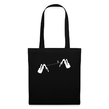 Slackline Gift Montagnes - Sac en tissu - noir - Devant